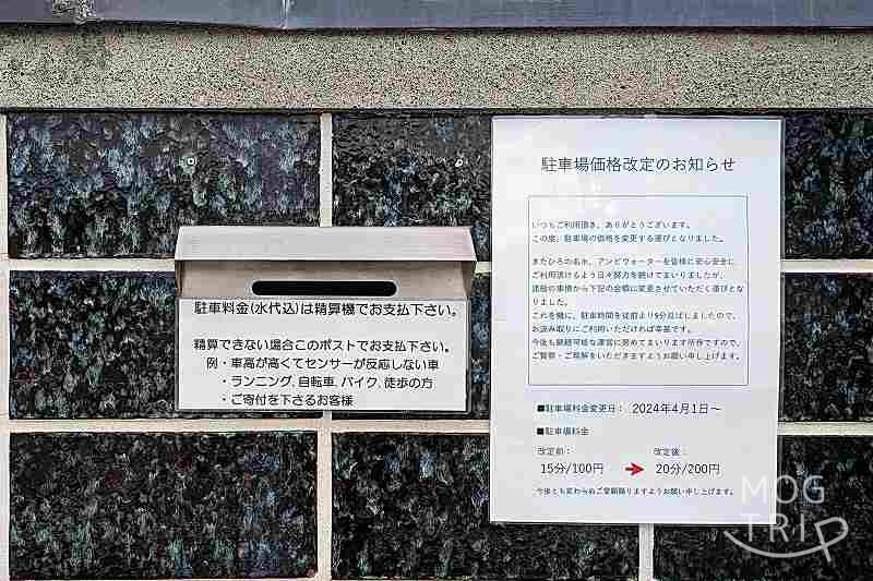 アンビウォーターの「利用料投入口」