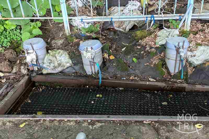 馬追の名水の取水場