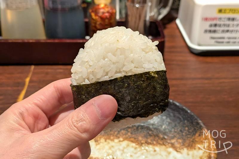 一粒庵の「おにぎり チャーシュー＆柚子こしょう」