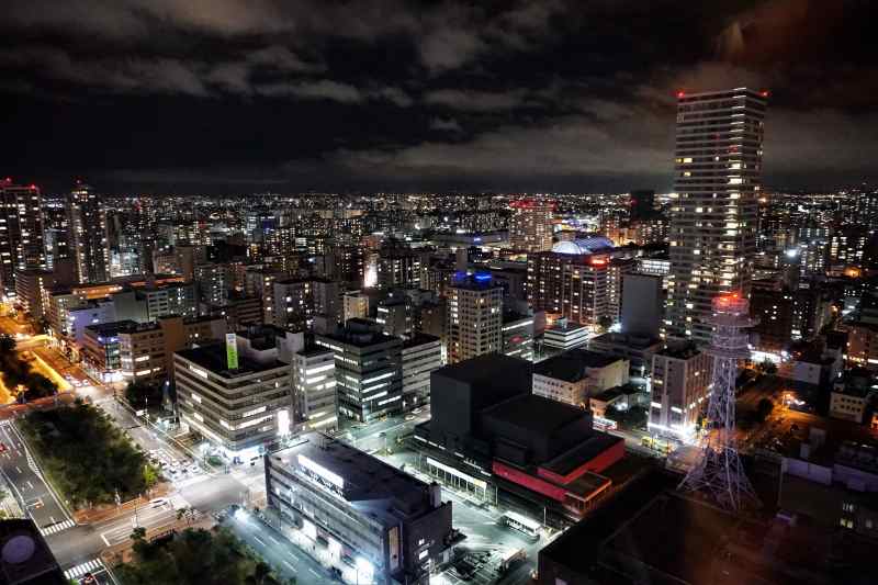 テレビ塔　東側の夜景