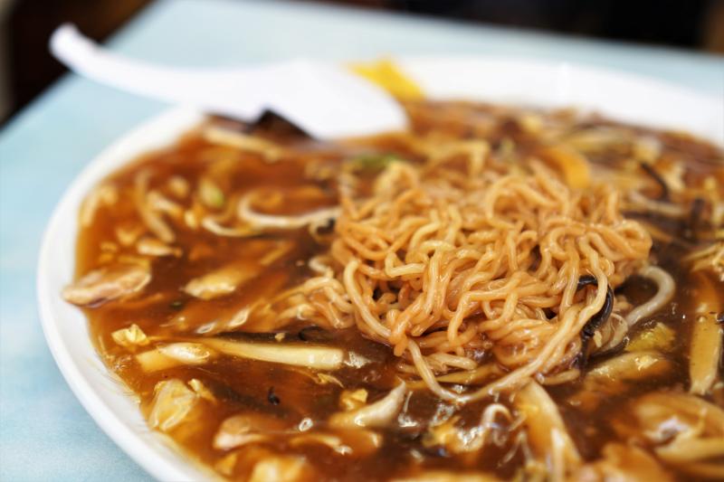 龍鳳　醤油あんかけ焼きそば　