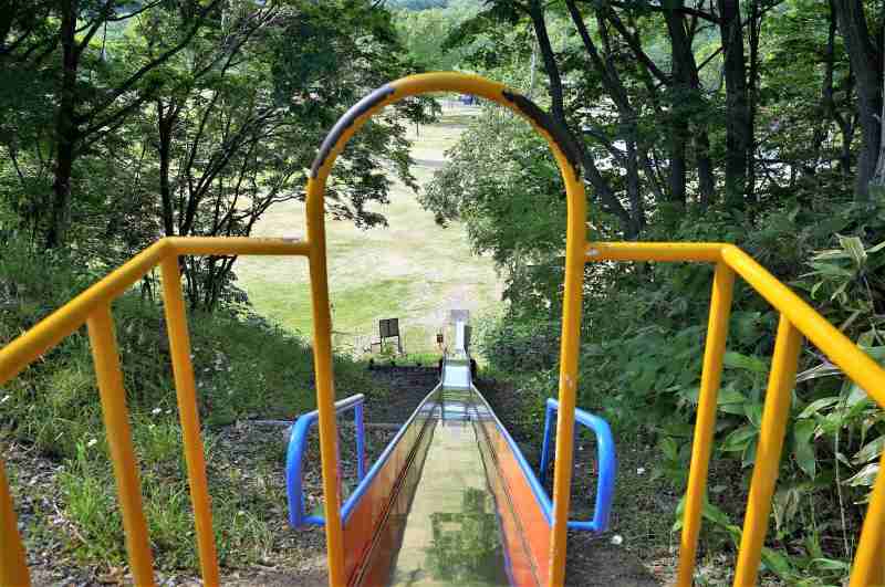 みかさ遊園キャンプ場のすべり台