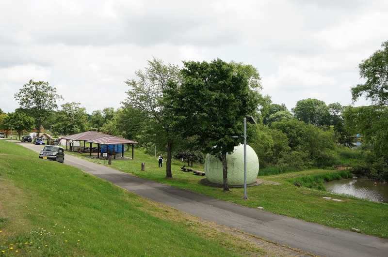 皆楽公園キャンプ場のトイレ