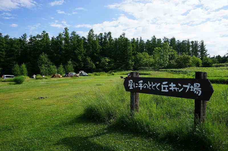 星に手のとどく丘キャンプ場のテントサイト