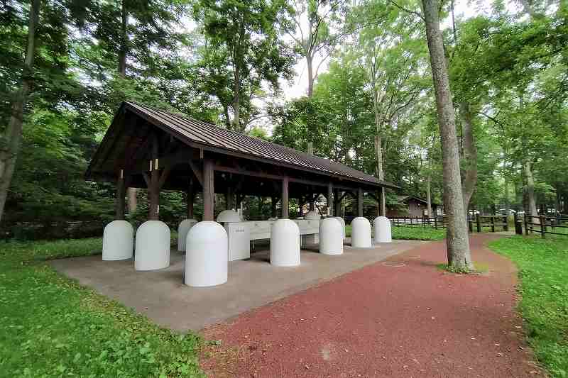 東大沼キャンプ場の炊事場