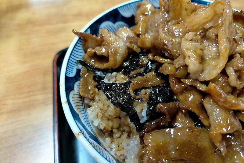 高田屋のチャップ丼の刻みのり