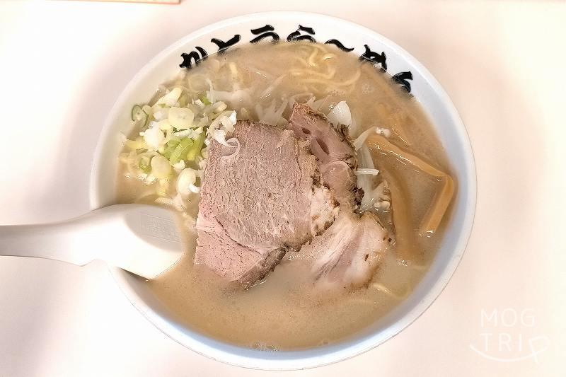 豊平区 かとうラーメン月寒店　塩野菜ラーメン