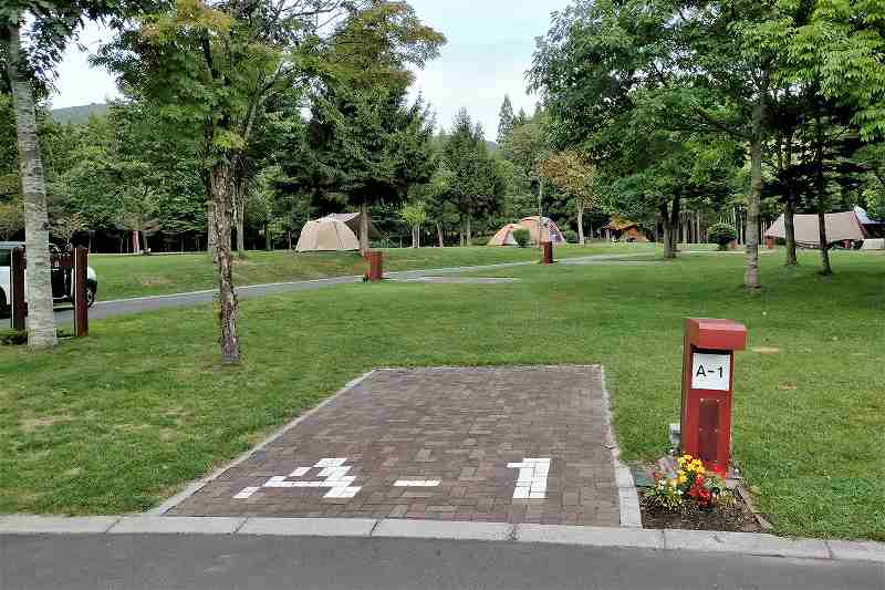 白石公園はこだてオートキャンプ場のカーサイト