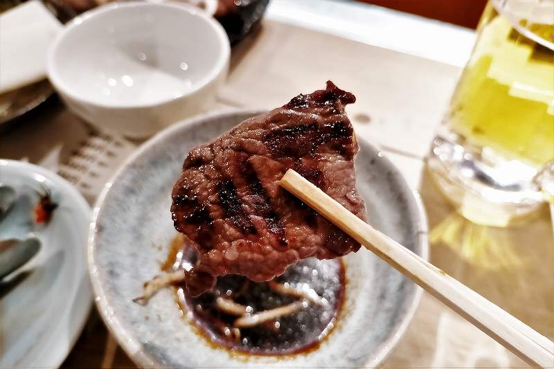 生ラムジンギスカン山小屋のシカ肉のジンギスカン