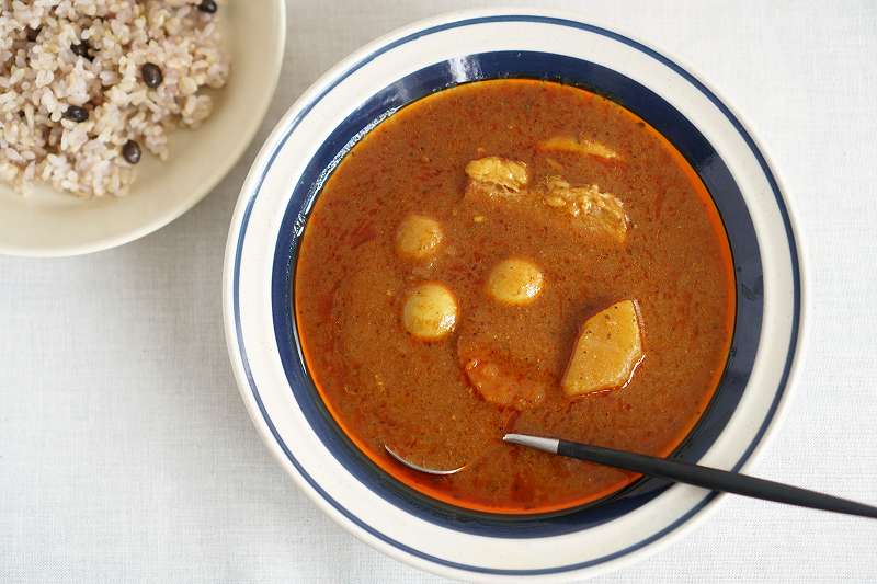 室蘭うずら園 の スープカレー（ポーク）