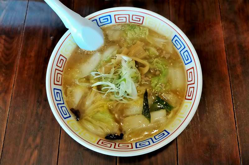 いせのじょう栗沢店　辛口白菜ラーメン