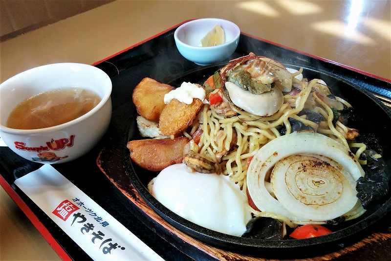 マルシェの “北見オホーツク焼きそば”