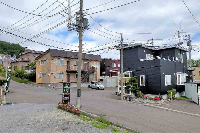 手打蕎麦きむら　店舗外観・駐車場