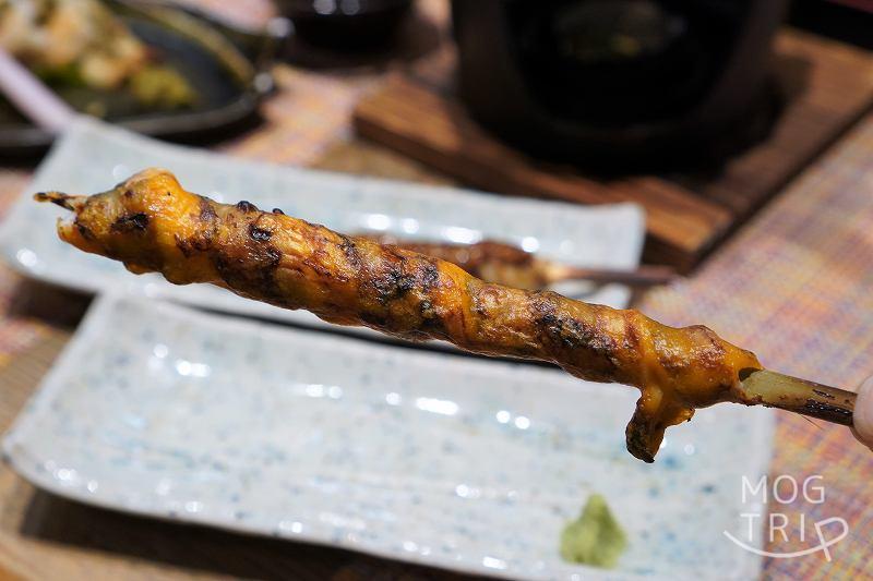 あなご屋 銀座ひらい　あなごのくるり巻き　ウニ醤油味