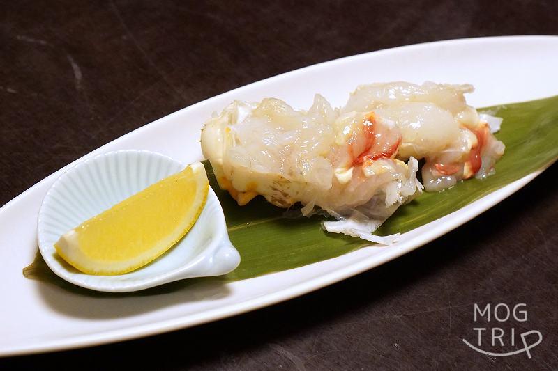 札幌「氷雪の門」焼きタラバガニ