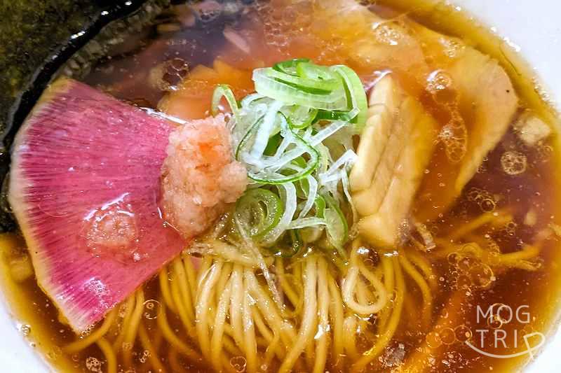 RAMEN N'n（ラーメン ん）OGONラーメンのアップ