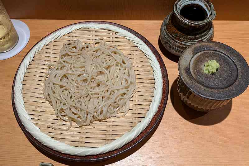 焼鳥ひげぼうずの「お蕎麦のハーフサイズ」