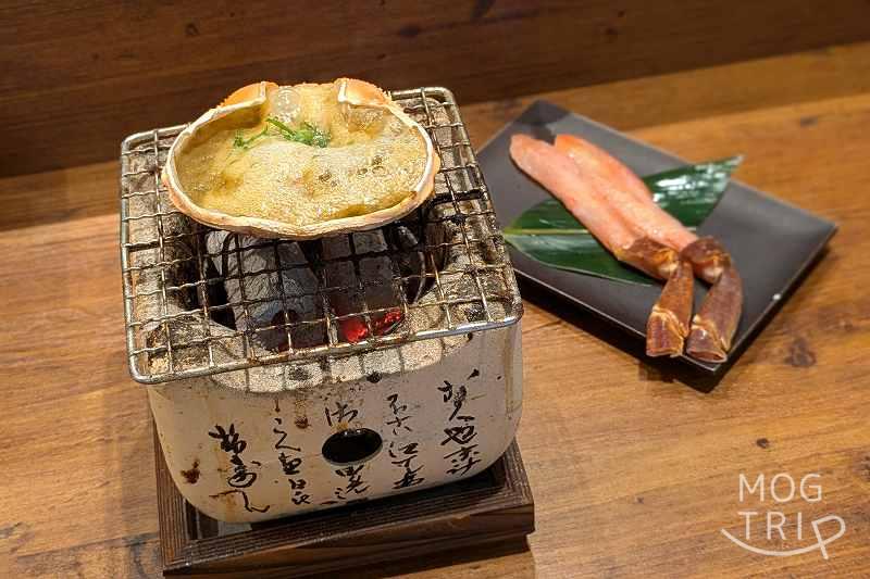 炉あぺおいの「炙りカニ味噌しゃぶしゃぶ」