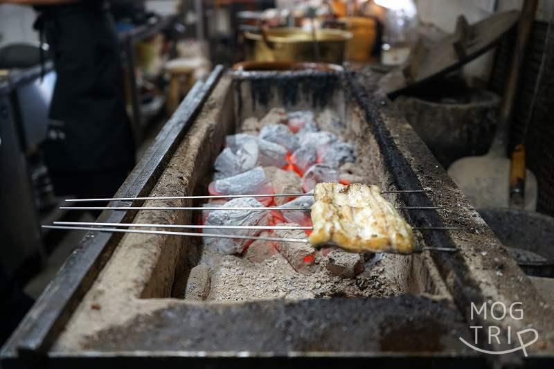 鰻のしゅうかの焼き台