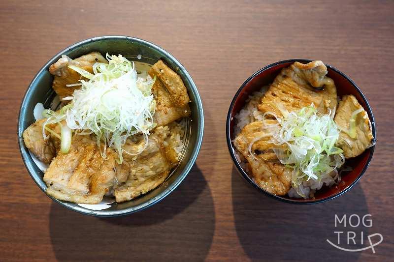 ラーメン豚丼処二代目けけけの「札幌豚丼並」と小盛