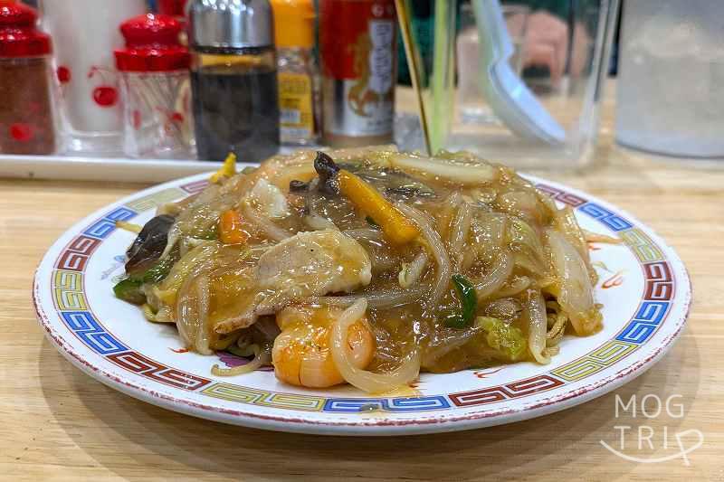 中華食堂桂苑の「あんかけ焼きそば」