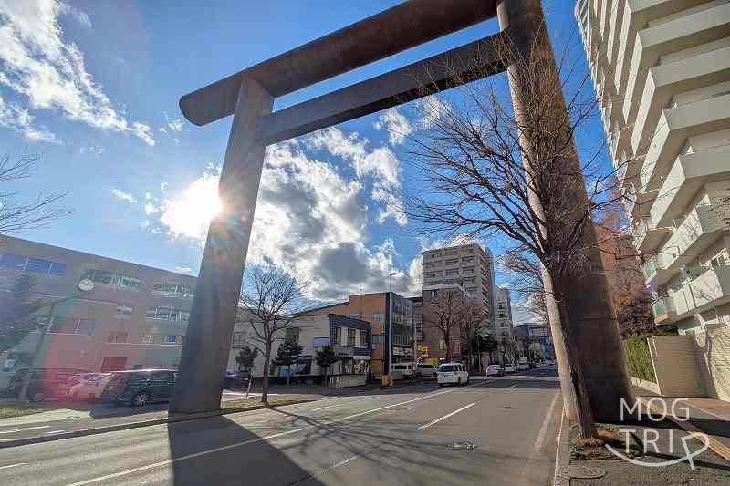 北一条通にある「第一鳥居」