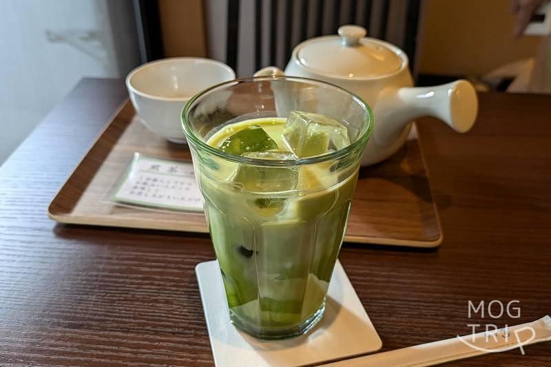 あんみつさきのの「宇治抹茶ラテ Ice」