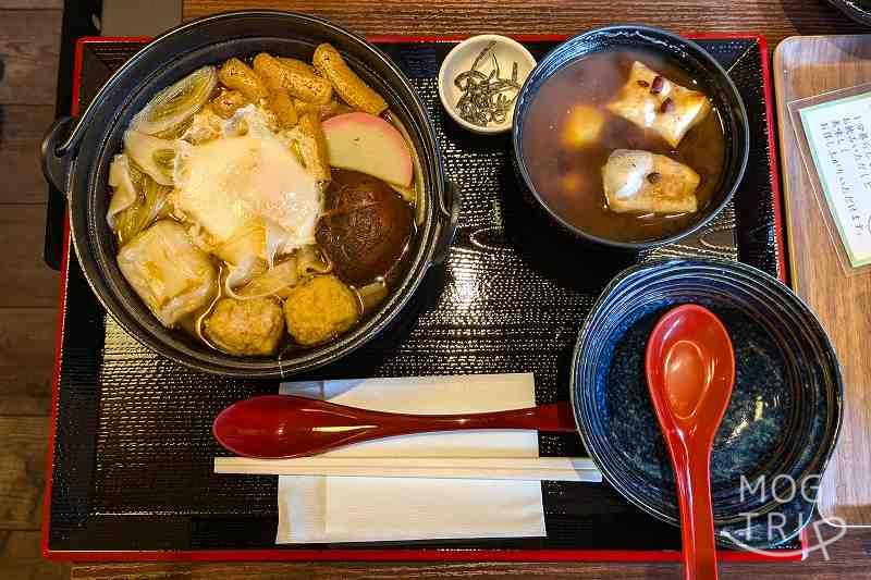 あんみつさきのの「特製鍋焼ききしめん-極み-」