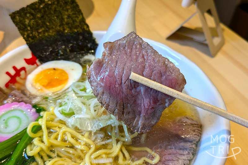 ムラナカラーメン研究所おにやんまの「ローストビーフ」