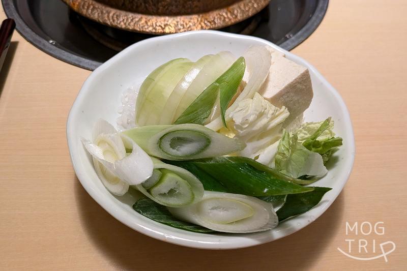 牛屋江戸八の「追加野菜」