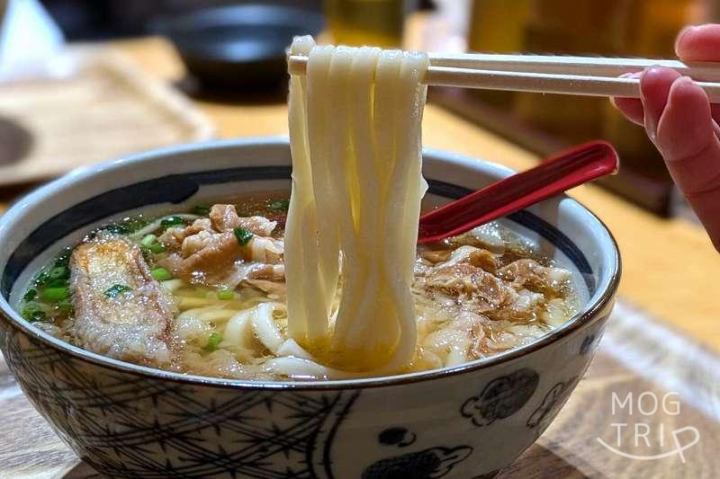 うどんのそうまやの「麺」