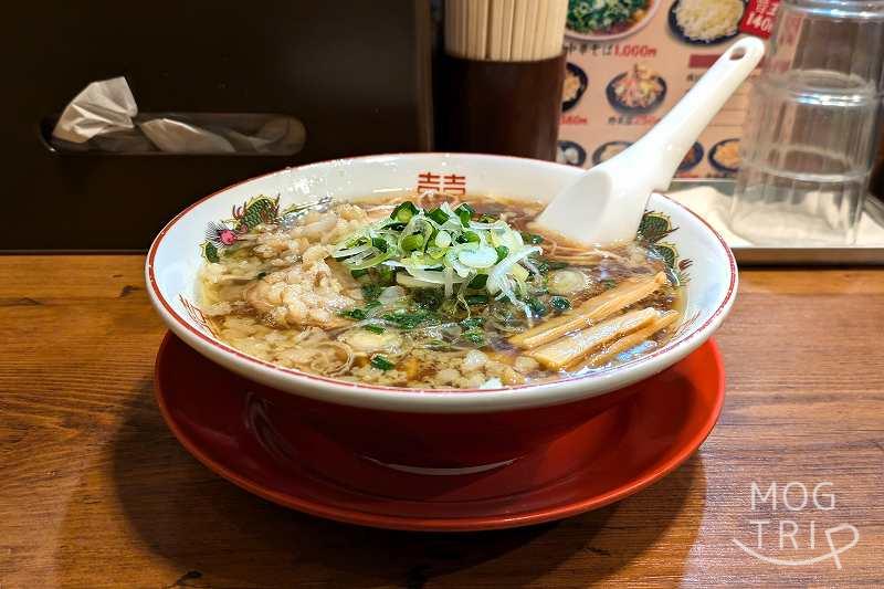 中華そば朱三園の「香味中華そば」