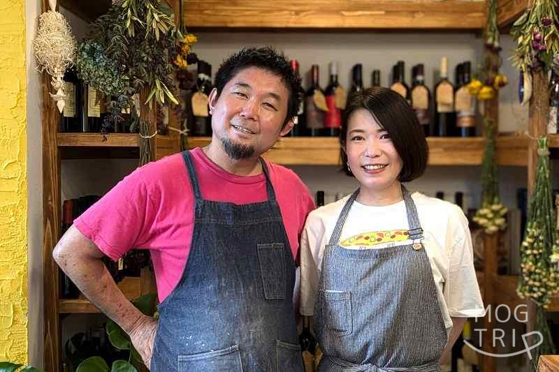 ピッツェリアイルペコリーノの店主「広富さん夫妻」