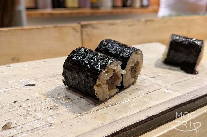 寿司・肴匠くりやの「かんぴょう巻」