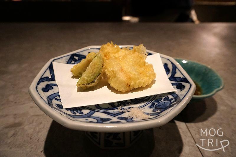 閼伽の「穴子の天ぷら」
