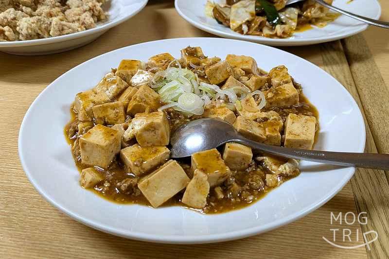 中国東北飯店の「麻婆豆腐」
