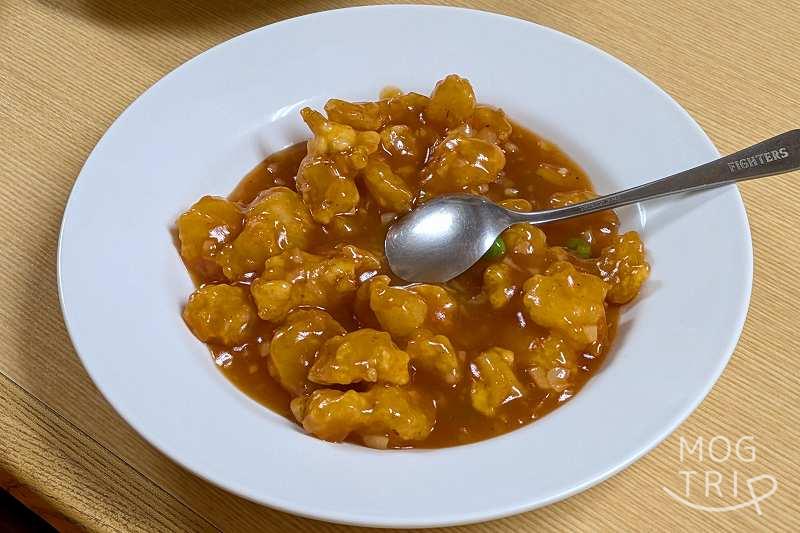 中国東北飯店の「エビのチリソース」