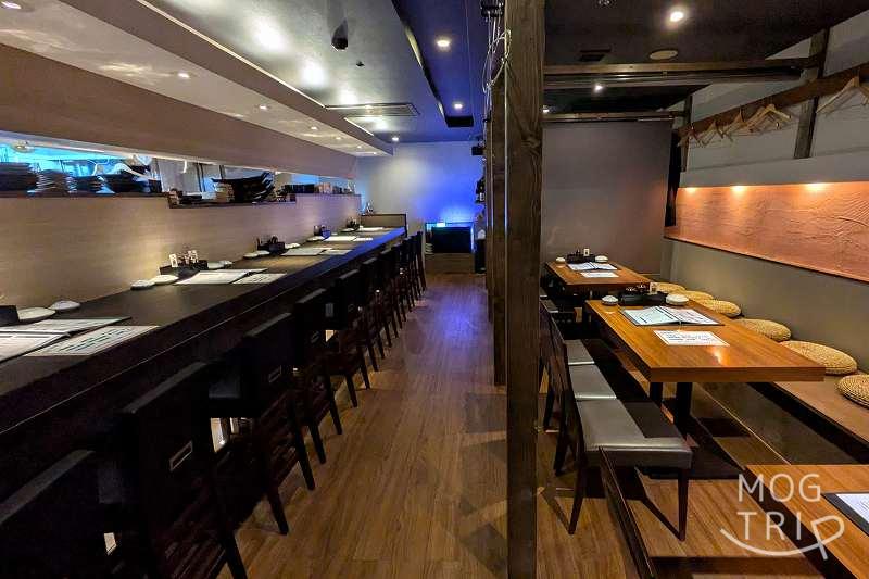 白冨の「店内の様子(奥側から)」