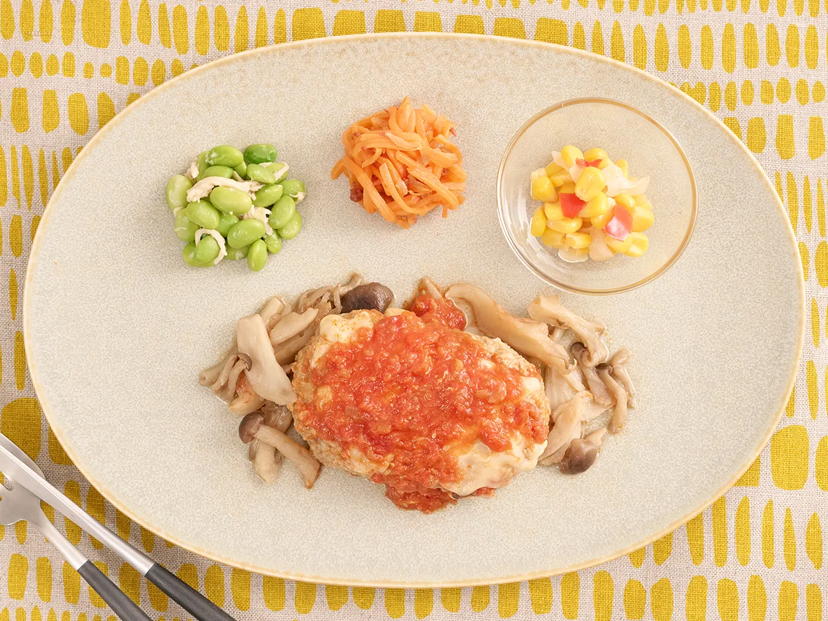 ナッシュのトマトハンバーグ