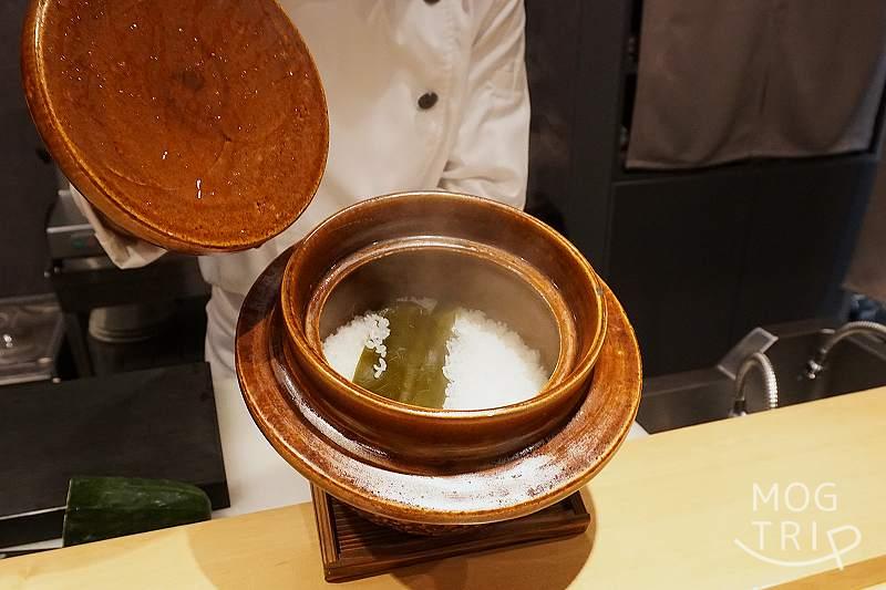 雪花菜の土鍋ご飯