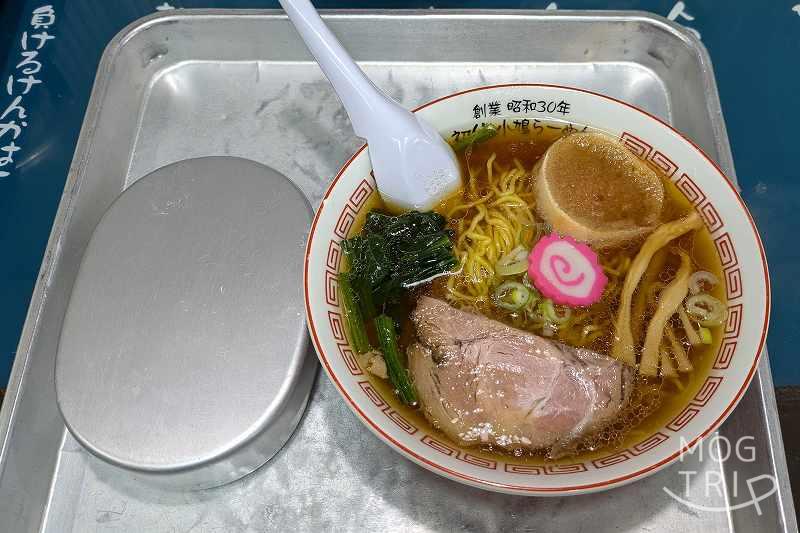 醬油屋本店サンピアザ店の「給食中学生(ラーメン+のり弁当)」