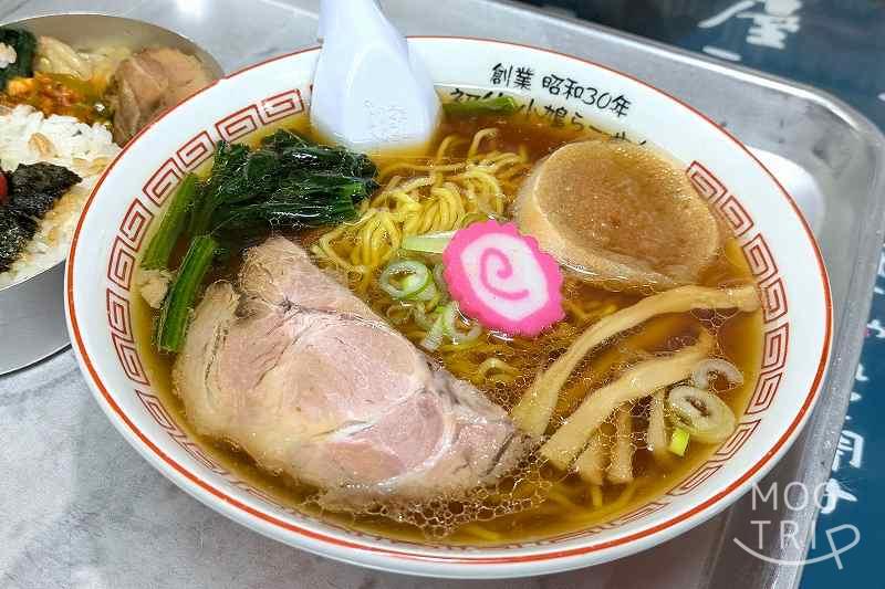 醬油屋本店サンピアザ店の「給食中学生(ラーメン+のり弁当)」