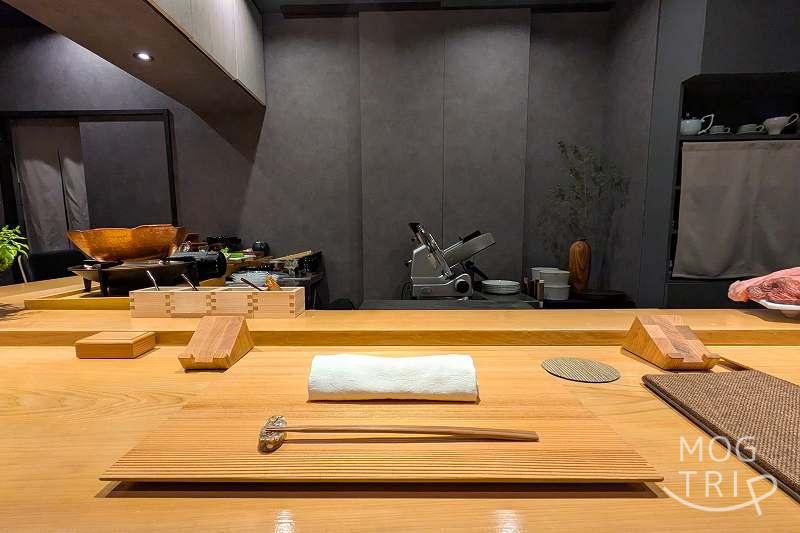 雪花菜の「店内の様子(カウンター席の眺め)」