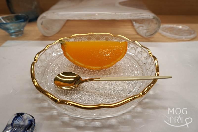 鮨処暁の「自家製水菓子」