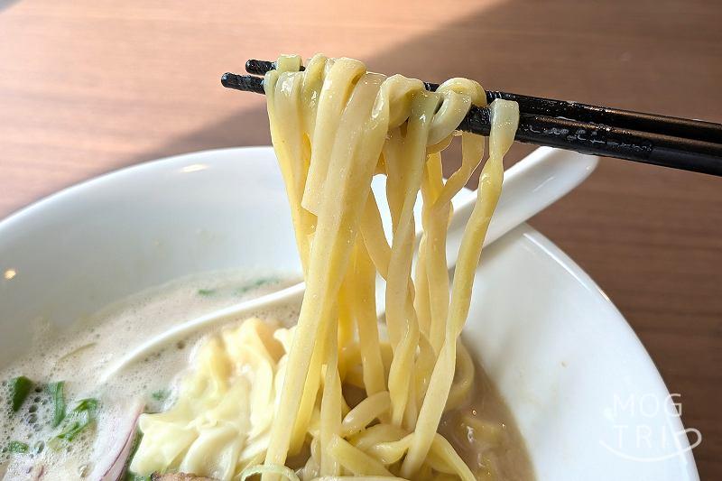 とりたまファームの「ワンタン入 泡鶏白湯」