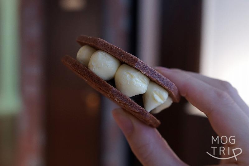 白い恋人赤れんがスイーツラボの「赤れんがサンド」