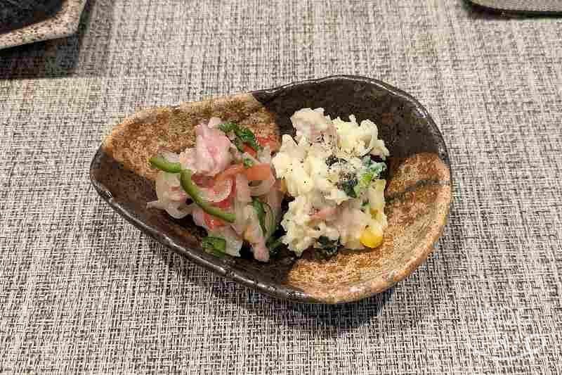 味浪漫のこの日の「お通し」