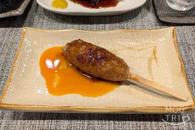 味浪漫の焼き鳥「つくね（月見）」