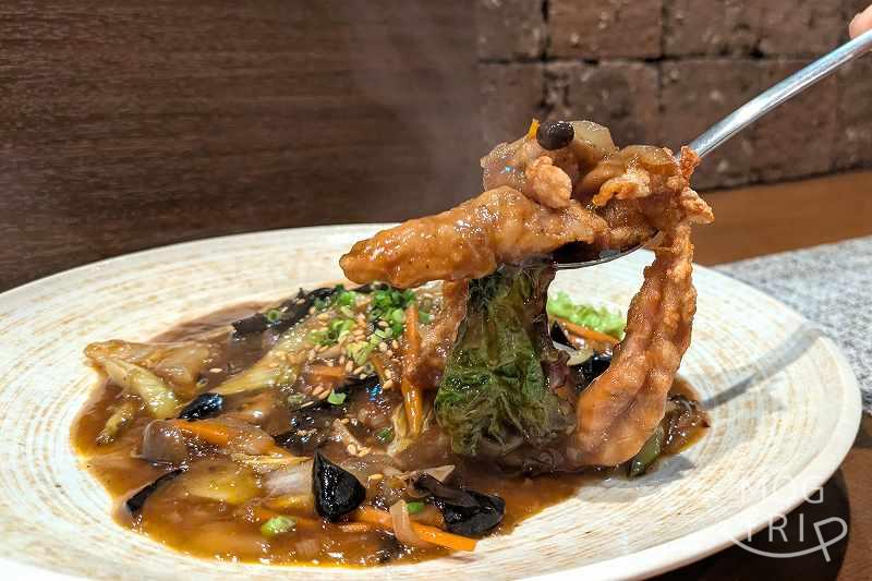 味浪漫の「ザンギソース炒め」