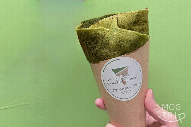 すすきのクレープリの「すすきの抹茶」